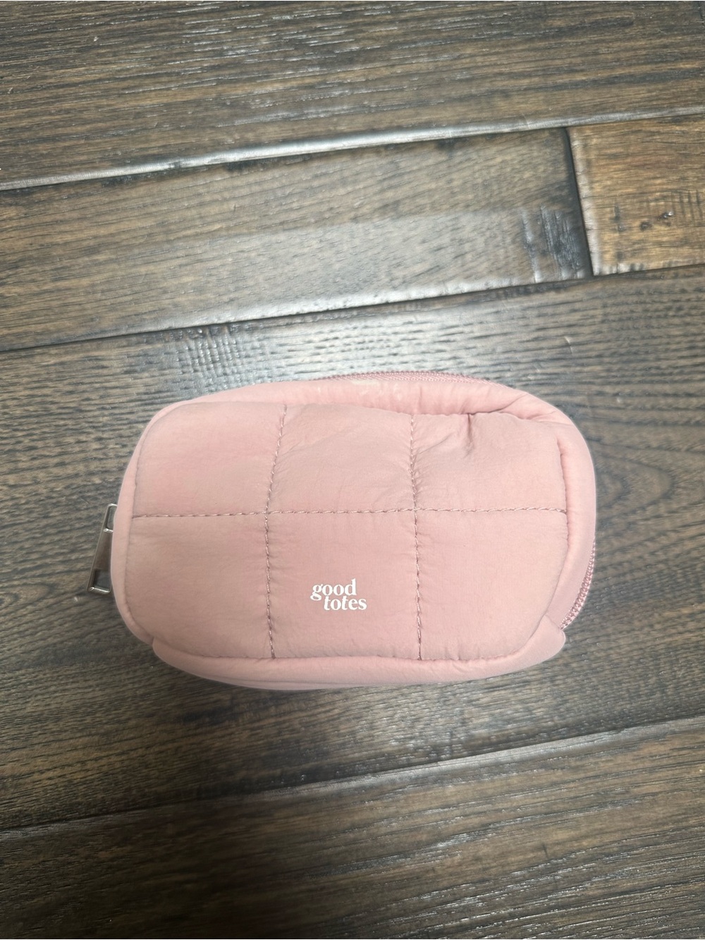 Good Totes Small Bread Puffer Pouch – Dusty Pink